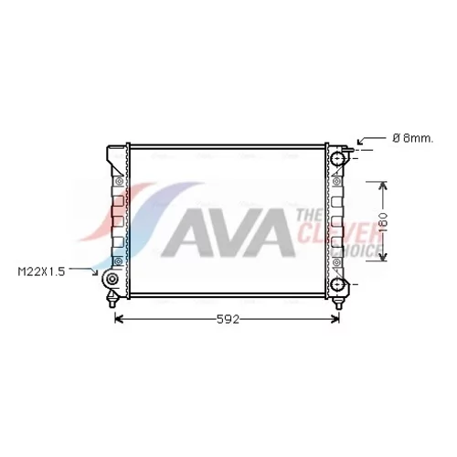 Chladič motora AVA QUALITY COOLING VNA2045