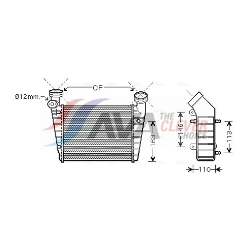 Chladič plniaceho vzduchu AVA QUALITY COOLING VNA4216