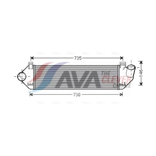 Chladič plniaceho vzduchu AVA QUALITY COOLING VOA4134