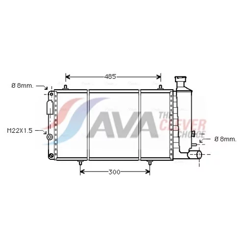 Chladič motora AVA QUALITY COOLING CNA2034