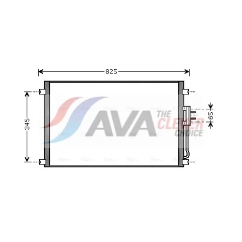 Kondenzátor klimatizácie AVA QUALITY COOLING CRA5079