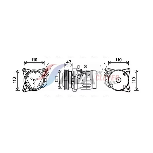 Kompresor klimatizácie AVA QUALITY COOLING CTK036