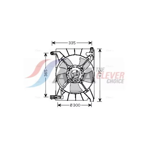 Ventilátor chladenia motora AVA QUALITY COOLING DW7511