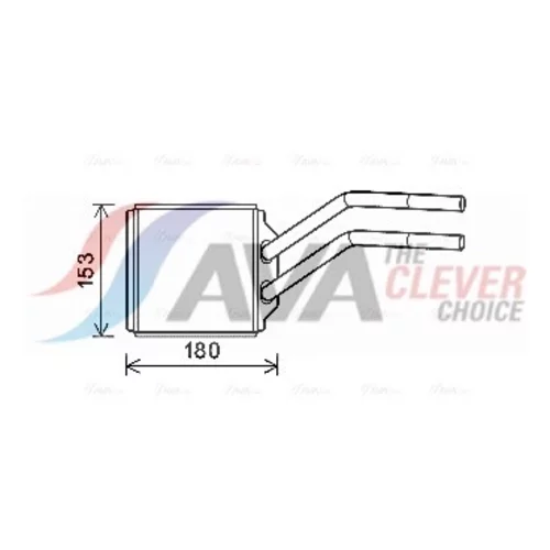 Výmenník tepla vnútorného kúrenia AVA QUALITY COOLING FD6614