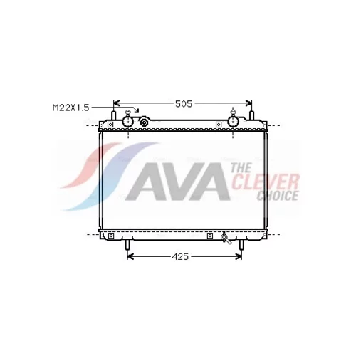 Chladič motora AVA QUALITY COOLING FT2185