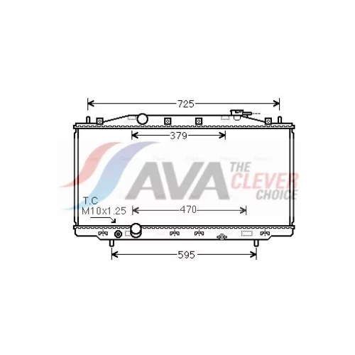 Chladič motora AVA QUALITY COOLING HD2284