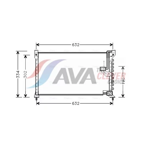 Kondenzátor klimatizácie AVA QUALITY COOLING HD5085