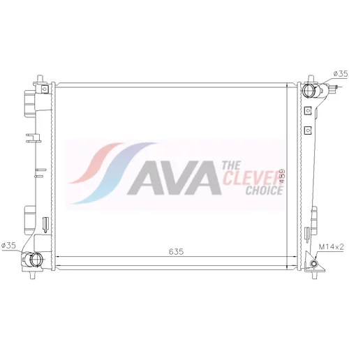 Chladič motora AVA QUALITY COOLING HY2612