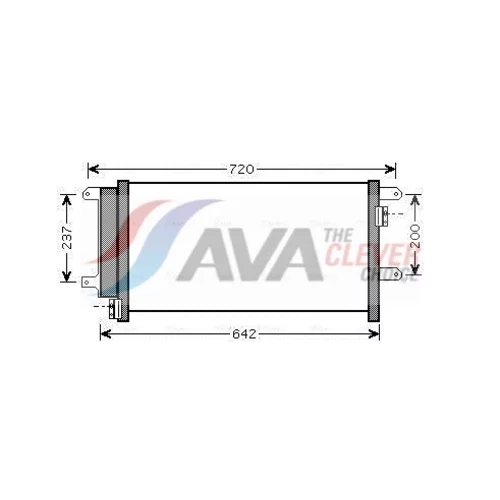 Kondenzátor klimatizácie AVA QUALITY COOLING IVA5089D