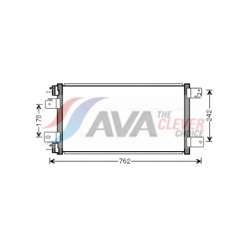 Kondenzátor klimatizácie AVA QUALITY COOLING JE5074