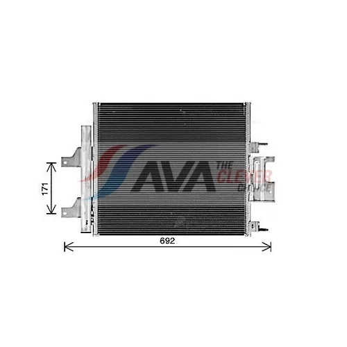 Kondenzátor klimatizácie AVA QUALITY COOLING JR5059D - obr. 1