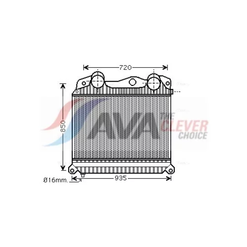 Chladič plniaceho vzduchu AVA QUALITY COOLING MN4076