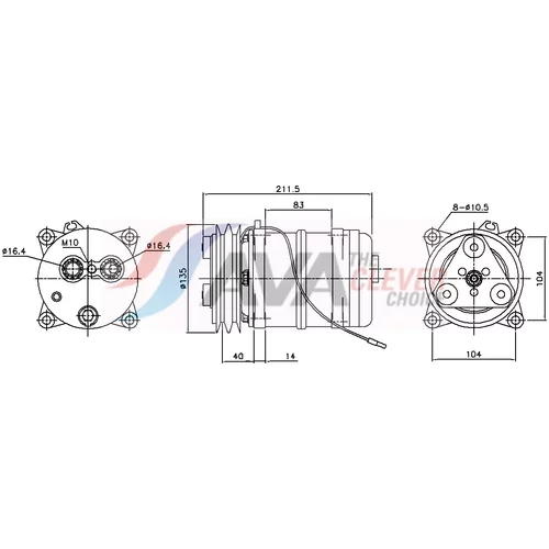 Kompresor klimatizácie AVA QUALITY COOLING MNK163