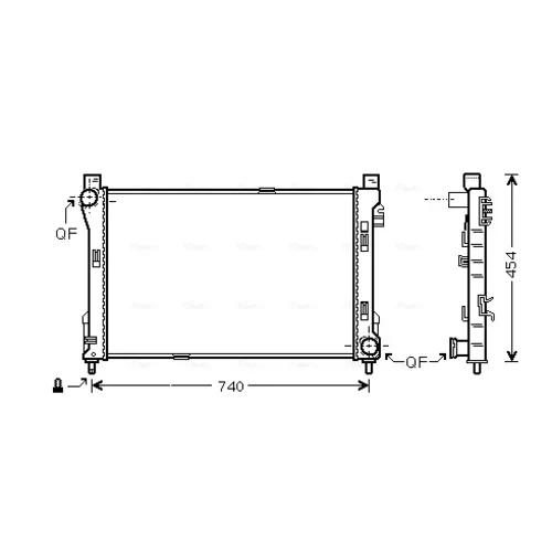 Chladič motora AVA QUALITY COOLING MS2288