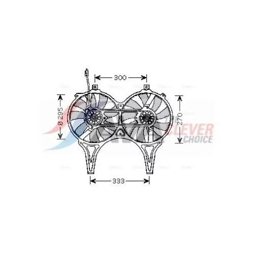 Ventilátor chladenia motora AVA QUALITY COOLING MS7514