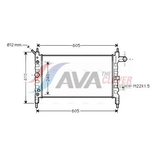 Chladič motora AVA QUALITY COOLING OL2026