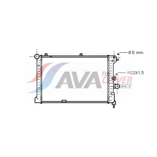 Chladič motora AVA QUALITY COOLING OL2168