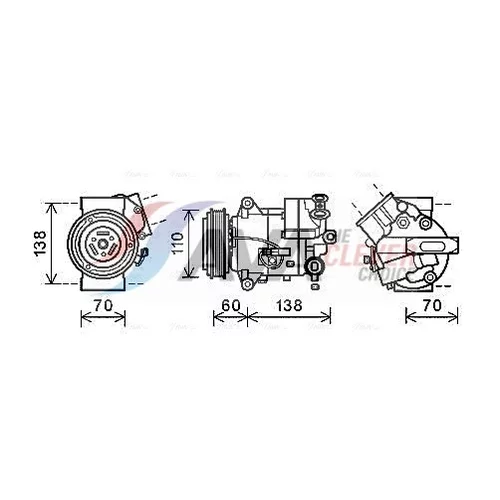 Kompresor klimatizácie AVA QUALITY COOLING OLAK616