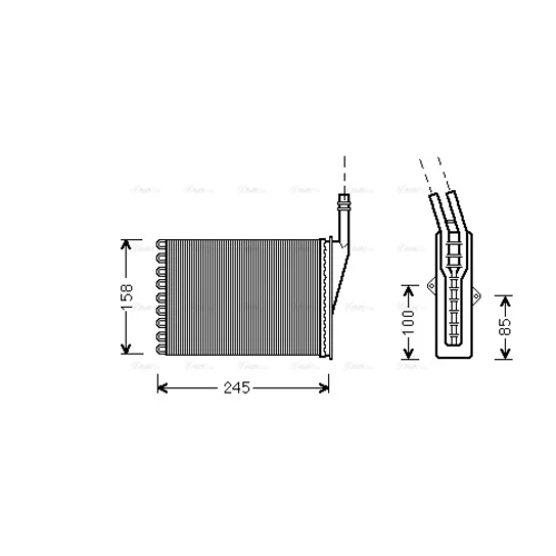 Výmenník tepla vnútorného kúrenia AVA QUALITY COOLING RT6250