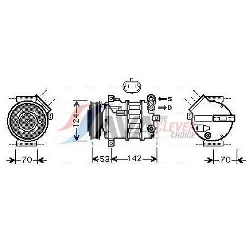 Kompresor klimatizácie AVA QUALITY COOLING SBAK063