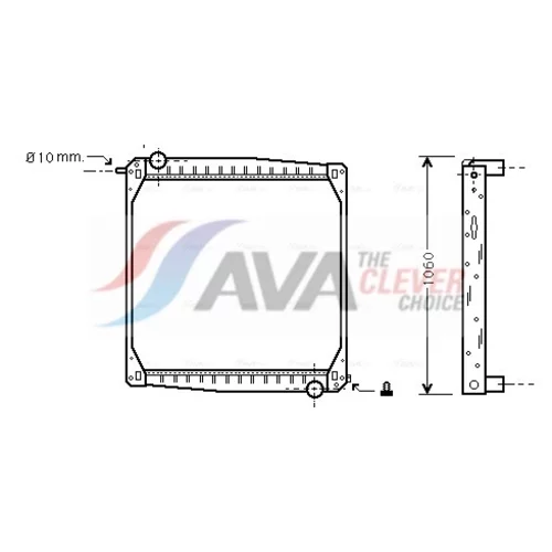 Chladič motora AVA QUALITY COOLING SC2010