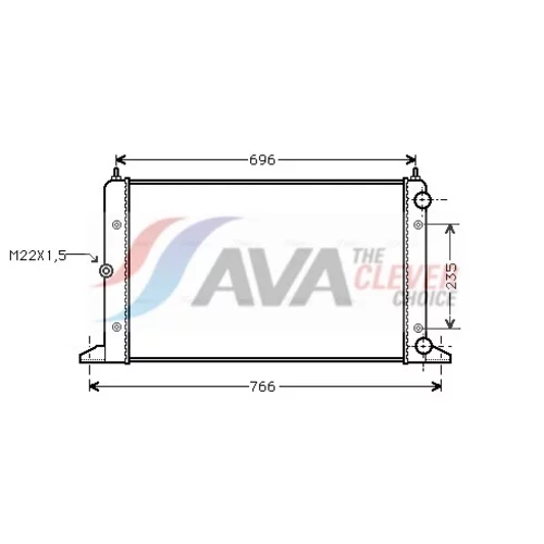 Chladič motora AVA QUALITY COOLING VNA2134