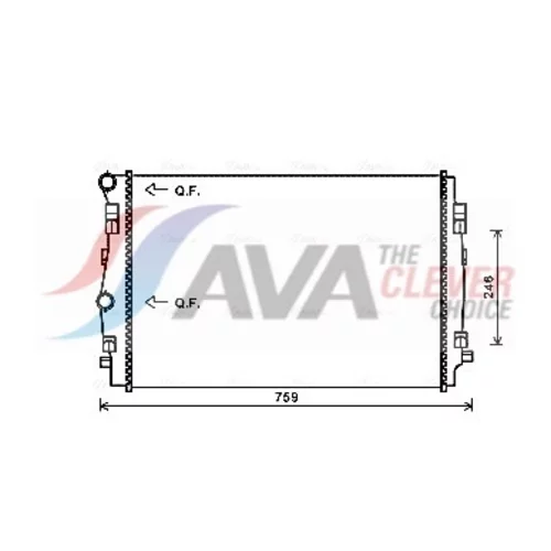 Chladič motora AVA QUALITY COOLING VNA2344