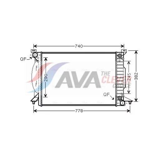 Chladič motora AVA QUALITY COOLING AI2207