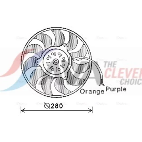 Ventilátor chladenia motora AVA QUALITY COOLING AI7517