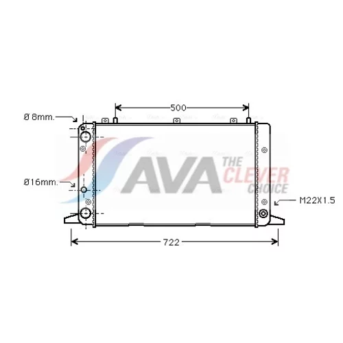 Chladič motora AVA QUALITY COOLING AIA2047