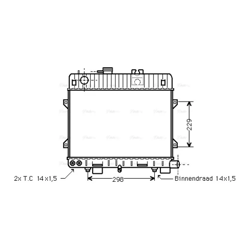 Chladič motora AVA QUALITY COOLING BW2072