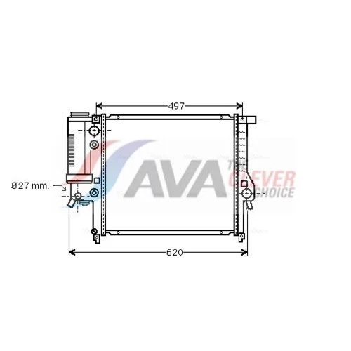 Chladič motora AVA QUALITY COOLING BW2125