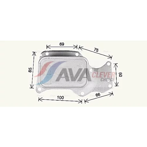 Chladič motorového oleja AVA QUALITY COOLING BW3621 - obr. 2