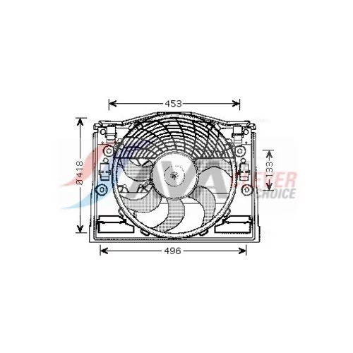 Ventilátor chladenia motora AVA QUALITY COOLING BW7513