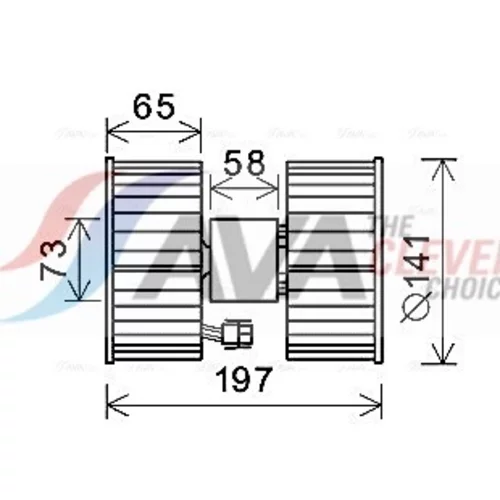 Vnútorný ventilátor AVA QUALITY COOLING BW8483