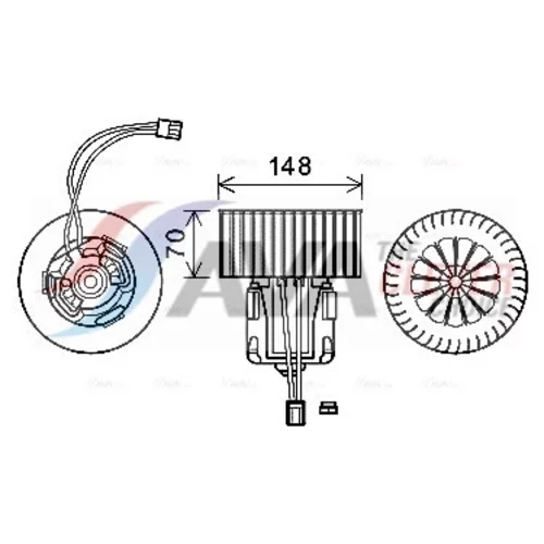Vnútorný ventilátor AVA QUALITY COOLING BW8539