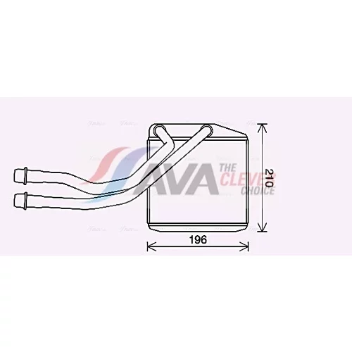 Výmenník tepla vnútorného kúrenia AVA QUALITY COOLING CN6314