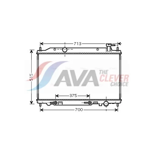 Chladič motora AVA QUALITY COOLING DN2295