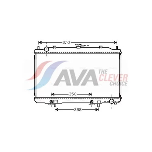 Chladič motora AVA QUALITY COOLING DN2320