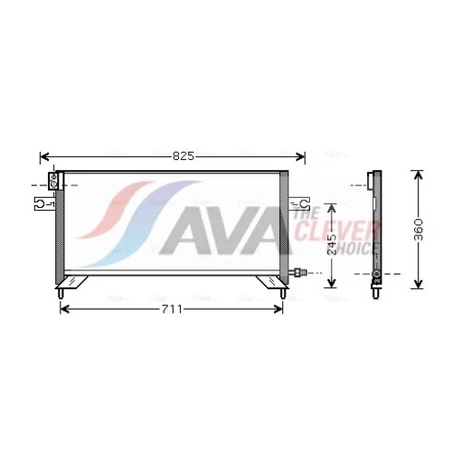 Kondenzátor klimatizácie AVA QUALITY COOLING DN5204