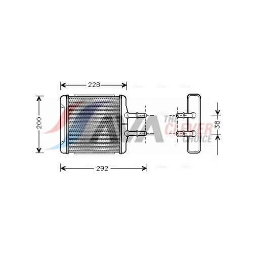 Výmenník tepla vnútorného kúrenia AVA QUALITY COOLING DWA6027