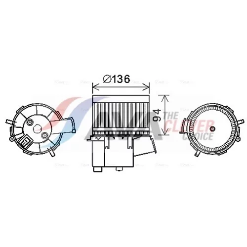 Vnútorný ventilátor AVA QUALITY COOLING FT8434