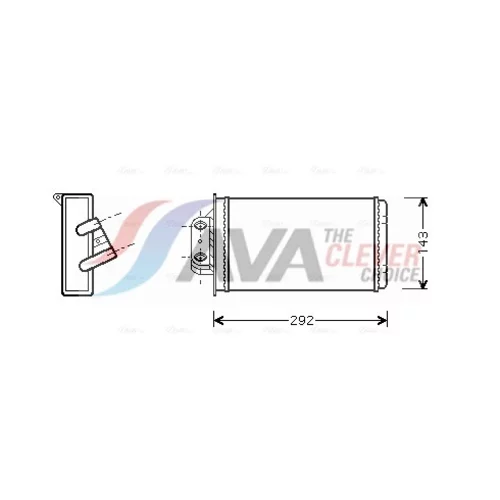 Výmenník tepla vnútorného kúrenia AVA QUALITY COOLING FTA6273