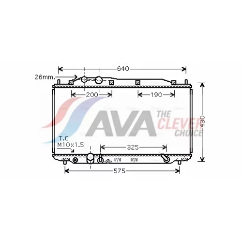 Chladič motora AVA QUALITY COOLING HD2192