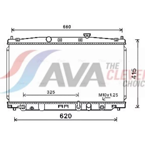 Chladič motora AVA QUALITY COOLING HD2288