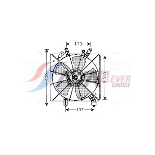 Ventilátor chladenia motora AVA QUALITY COOLING HD7507