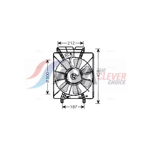 Ventilátor chladenia motora AVA QUALITY COOLING HD7533