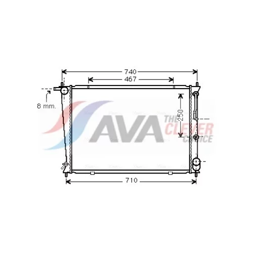 Chladič motora AVA QUALITY COOLING HY2255