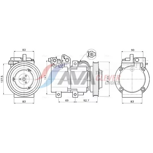 Kompresor klimatizácie AVA QUALITY COOLING HYAK605