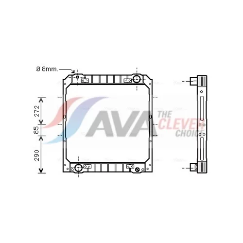 Chladič motora AVA QUALITY COOLING IV2038